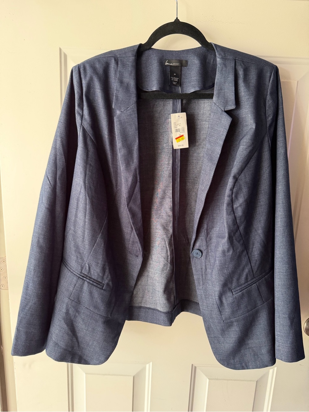 Lane Bryant Women's Navy Single-Button Blazer